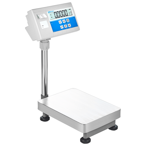 Adam Equipment BKT Label Printing Scales with Pillar, External Calibration, 16 kg Capacity, 0.5 g Readability, 300 x 400 mm Pan Size - BKT 16 - Click Image to Close